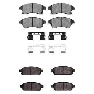 R1 Concepts® - Semi-Metallic Semi-Metallic Front and Rear Brake Pad Set