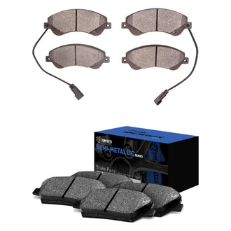 R1 Concepts® - Semi-Metallic Front and Rear Brake Pad Set