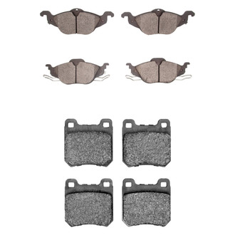 R1 Concepts® - Semi-Metallic Semi-Metallic Front and Rear Brake Pad Set