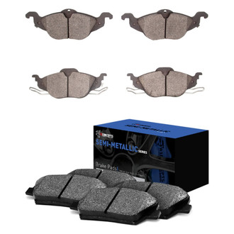 R1 Concepts® - Semi-Metallic Semi-Metallic Front and Rear Brake Pad Set