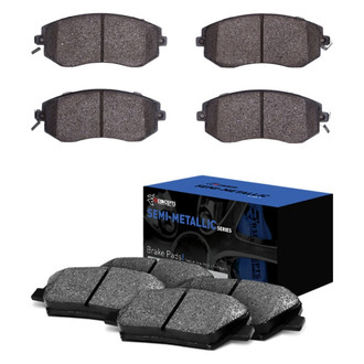 R1 Concepts® - Semi-Metallic Front and Rear Brake Pad Set