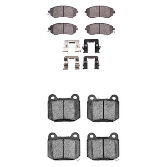 R1 Concepts® - Semi-Metallic Front and Rear Brake Pad Set