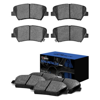 R1 Concepts® - Semi-Metallic Front and Rear Brake Pad Set