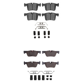 R1 Concepts® - Semi-Metallic Semi-Metallic Front and Rear Brake Pad Set