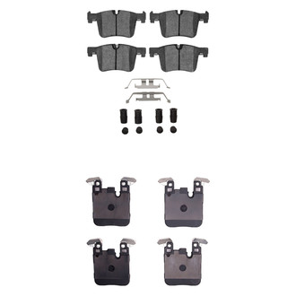 R1 Concepts® - Semi-Metallic Semi-Metallic Front and Rear Brake Pad Set
