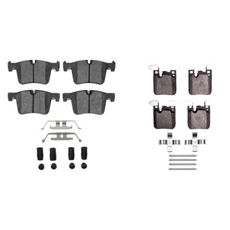 R1 Concepts® - Semi-Metallic Semi-Metallic Front and Rear Brake Pad Set