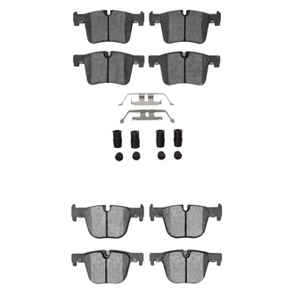 R1 Concepts® - Semi-Metallic Semi-Metallic Front and Rear Brake Pad Set