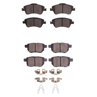 R1 Concepts® - Semi-Metallic Semi-Metallic Front and Rear Brake Pad Set