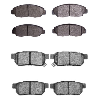 R1 Concepts® - Semi-Metallic Front and Rear Brake Pad Set