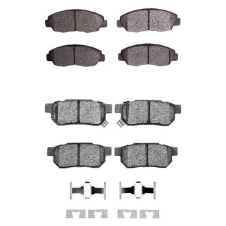 R1 Concepts® - Semi-Metallic Front and Rear Brake Pad Set