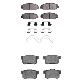 R1 Concepts® - Semi-Metallic Front and Rear Brake Pad Set