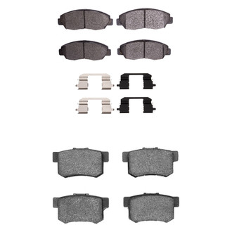 R1 Concepts® - Semi-Metallic Front and Rear Brake Pad Set