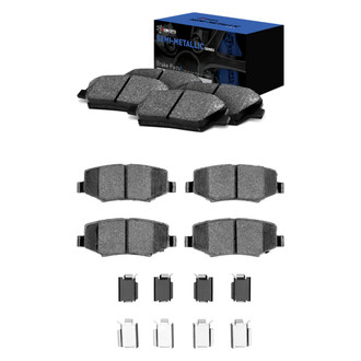 R1 Concepts® - Semi-Metallic Front and Rear Brake Pad Set