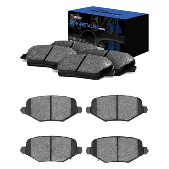 R1 Concepts® - Semi-Metallic Front and Rear Brake Pad Set