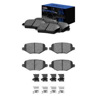 R1 Concepts® - Semi-Metallic Front and Rear Brake Pad Set