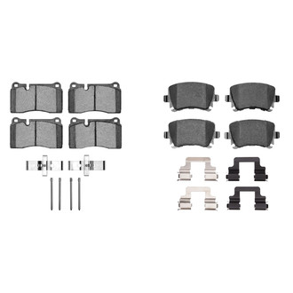 R1 Concepts® - Semi-Metallic Semi-Metallic Front and Rear Brake Pad Set