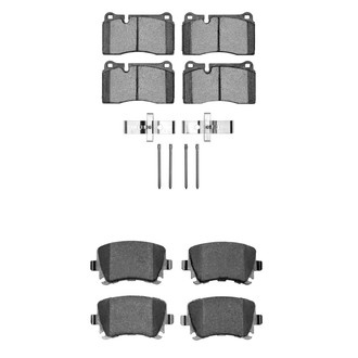 R1 Concepts® - Semi-Metallic Semi-Metallic Front and Rear Brake Pad Set