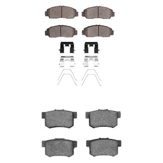R1 Concepts® - Semi-Metallic Front and Rear Brake Pad Set