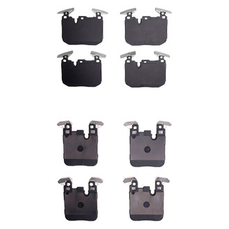 R1 Concepts® - Semi-Metallic Semi-Metallic Front and Rear Brake Pad Set