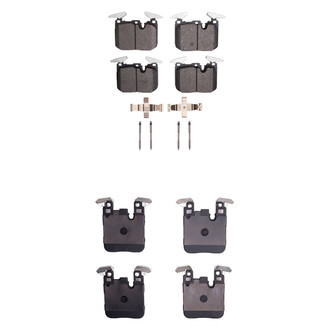 R1 Concepts® - Semi-Metallic Semi-Metallic Front and Rear Brake Pad Set