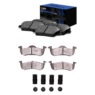 R1 Concepts® - Semi-Metallic Front and Rear Brake Pad Set