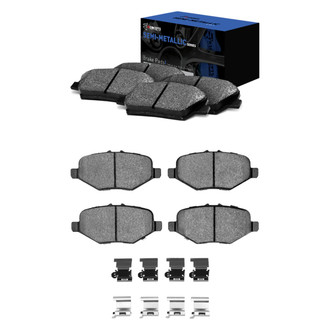 R1 Concepts® - Semi-Metallic Front and Rear Brake Pad Set
