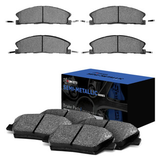 R1 Concepts® - Semi-Metallic Front and Rear Brake Pad Set