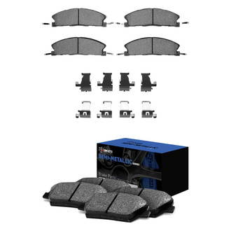 R1 Concepts® - Semi-Metallic Front and Rear Brake Pad Set