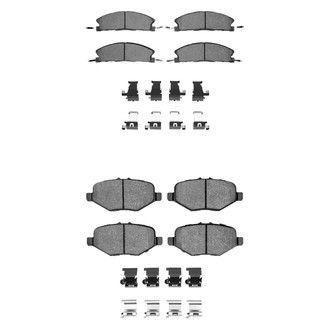 R1 Concepts® - Semi-Metallic Front and Rear Brake Pad Set