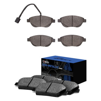 R1 Concepts® - Semi-Metallic Semi-Metallic Front and Rear Brake Pad Set