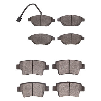 R1 Concepts® - Semi-Metallic Semi-Metallic Front and Rear Brake Pad Set