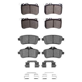 R1 Concepts® - Semi-Metallic Semi-Metallic Front and Rear Brake Pad Set