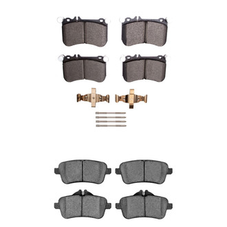 R1 Concepts® - Semi-Metallic Semi-Metallic Front and Rear Brake Pad Set