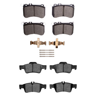 R1 Concepts® - Semi-Metallic Front and Rear Brake Pad Set