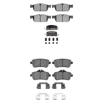 R1 Concepts® - Semi-Metallic Semi-Metallic Front and Rear Brake Pad Set