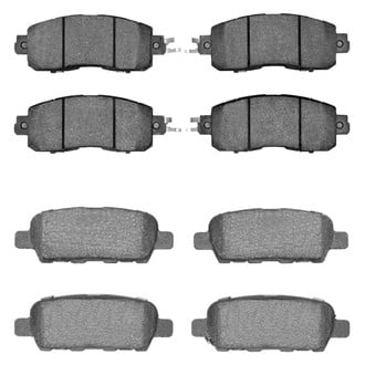 R1 Concepts® - Semi-Metallic Front and Rear Brake Pad Set
