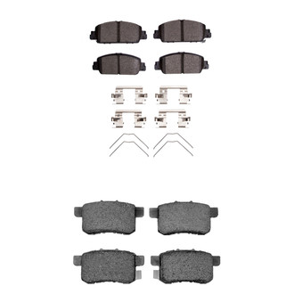 R1 Concepts® - Semi-Metallic Front and Rear Brake Pad Set