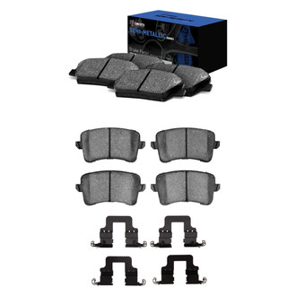 R1 Concepts® - Semi-Metallic Front and Rear Brake Pad Set
