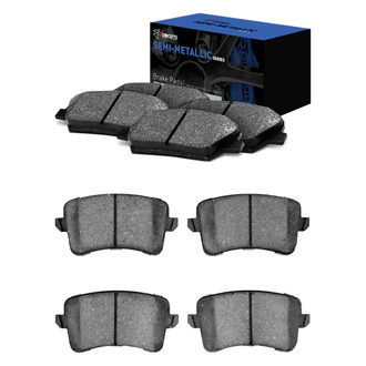 R1 Concepts® - Semi-Metallic Front and Rear Brake Pad Set