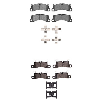 R1 Concepts® - Semi-Metallic Semi-Metallic Front and Rear Brake Pad Set