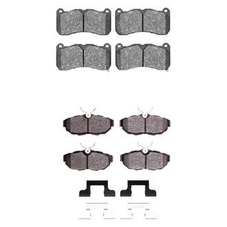 R1 Concepts® - Semi-Metallic Front and Rear Brake Pad Set
