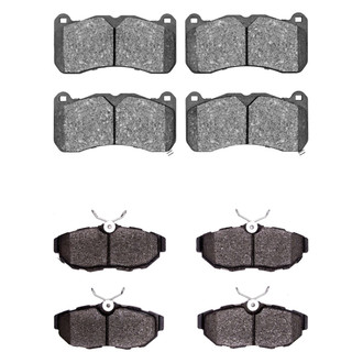 R1 Concepts® - Semi-Metallic Front and Rear Brake Pad Set