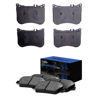 R1 Concepts® - Semi-Metallic Semi-Metallic Front and Rear Brake Pad Set