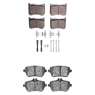 R1 Concepts® - Semi-Metallic Semi-Metallic Front and Rear Brake Pad Set
