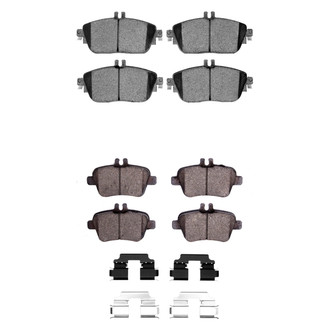 R1 Concepts® - Semi-Metallic Semi-Metallic Front and Rear Brake Pad Set