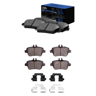 R1 Concepts® - Semi-Metallic Semi-Metallic Front and Rear Brake Pad Set