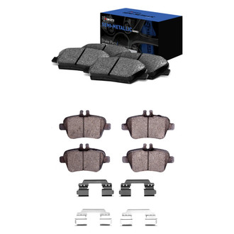R1 Concepts® - Semi-Metallic Semi-Metallic Front and Rear Brake Pad Set