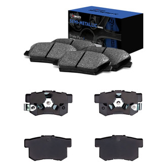 R1 Concepts® - Semi-Metallic Front and Rear Brake Pad Set