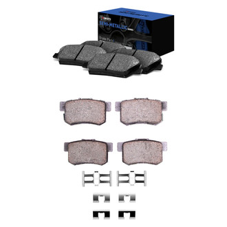 R1 Concepts® - Semi-Metallic Front and Rear Brake Pad Set