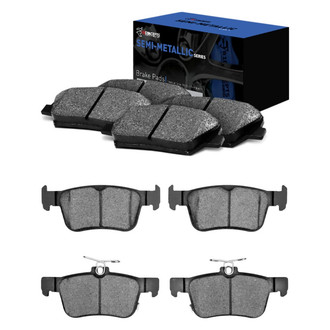 R1 Concepts® - Semi-Metallic Front and Rear Brake Pad Set